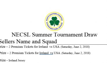 NECSL Summer Tournament Draw 2018