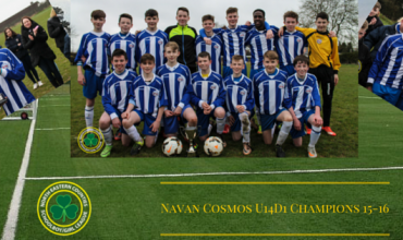 U14 D1 Navan Cosmos Champions